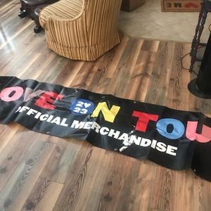 Hary Styles original merch banner from the 2022 Love Tour